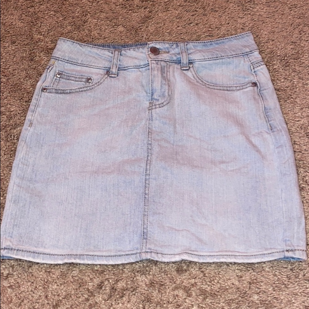 a jean skirt